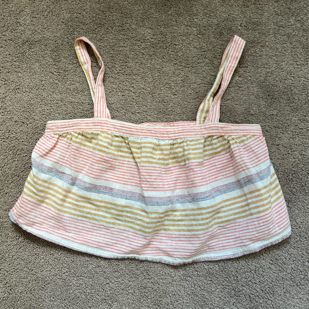 Flowy beachy cropped top